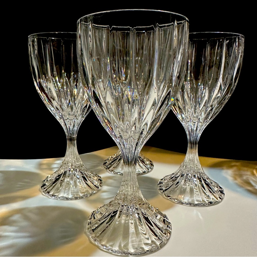 Mikasa Park Lane Wine Goblets-THREE Excellent Condition- Discontinued